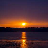 Buy canvas prints of Sunset in Bretagne by michael Bryan