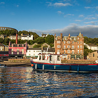 Buy canvas prints of Oban at dusk by George Cairns