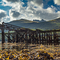 Buy canvas prints of Derelict Scottish Pier by George Cairns