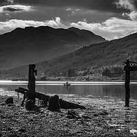 Buy canvas prints of Boat on Loch Long by George Cairns