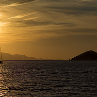 Buy canvas prints of Greek Island Sunset by George Cairns