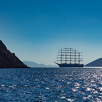 Buy canvas prints of Tall ship on the Aegean sea by George Cairns