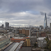 Buy canvas prints of Panoramic high angle view of the London Skyline by George Cairns