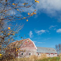 Buy canvas prints of Canadian barn in Autumn by George Cairns