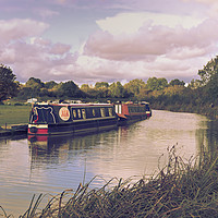 Buy canvas prints of Travel by barge by George Cairns