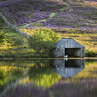Buy canvas prints of The Boat House, Llynnau Cregennen by Janette Hill