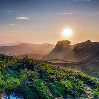 Buy canvas prints of  Sunrise Over Hadrian's Wall by John Carson