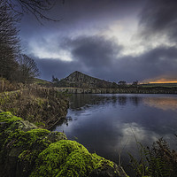Buy canvas prints of Cawfield Quarry Sunrise. by John Carson
