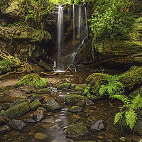 Buy canvas prints of The Enchanting Routin Linn Waterfall by John Carson