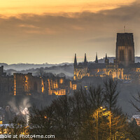 Buy canvas prints of  Sunrise Over Durham Cathedral by John Carson