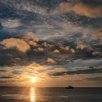 Buy canvas prints of Whitstable sunset by Wayne Lytton