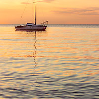 Buy canvas prints of Lonely boat 2 by Wayne Lytton