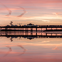 Buy canvas prints of Herne Bay Pier Reflections by Wayne Lytton