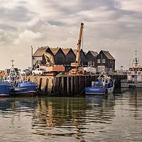 Buy canvas prints of Water at Whitstable (colour) by Wayne Lytton
