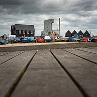Buy canvas prints of Whitstable Fishing Huts by Wayne Lytton