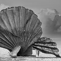Buy canvas prints of The Iconic Aldeburgh Scallop by Kevin Snelling