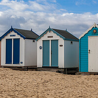 Buy canvas prints of A Colourful Array of Beach Huts by Kevin Snelling