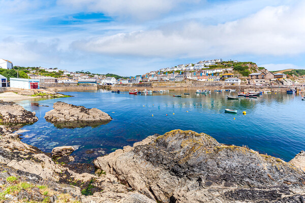The picturesque fishing village of Mevagissey Picture Board by Kevin Snelling