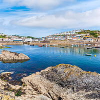 Buy canvas prints of The picturesque fishing village of Mevagissey by Kevin Snelling