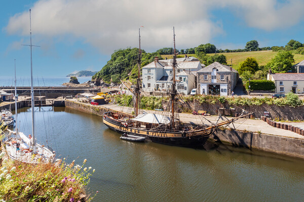 Charming Charlestown Harbour Picture Board by Kevin Snelling
