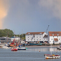 Buy canvas prints of Serenity of Woodbridge Harbour by Kevin Snelling