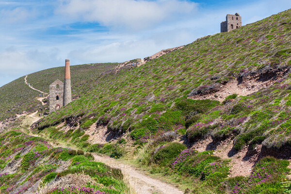 A Historic Cornish Tin Mine Picture Board by Kevin Snelling