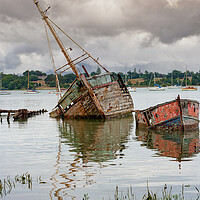 Buy canvas prints of The Haunting Beauty of Suffolks Ship Graveyard by Kevin Snelling