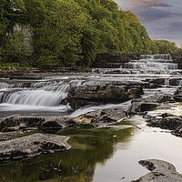 Buy canvas prints of Majestic Aysgarth Waterfall by Kevin Snelling