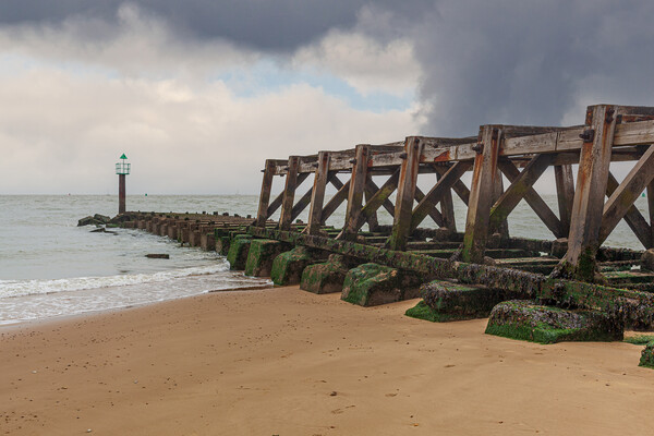 Old Pier at landguard point felixstowe Picture Board by Kevin Snelling
