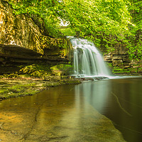 Buy canvas prints of West Burton Falls by Kevin Snelling