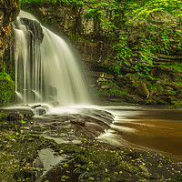 Buy canvas prints of Tranquil West Burton Falls by Kevin Snelling