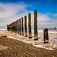 Buy canvas prints of Spurn Head beach defences by Kevin Snelling