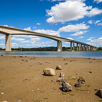 Buy canvas prints of Bridge over the river Orwell by Kevin Snelling