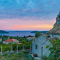 Buy canvas prints of Dusk on the Croatian  coast by Kevin Snelling