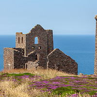 Buy canvas prints of Majestic Ruins of a Tin Mine by Kevin Snelling