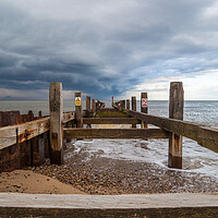Buy canvas prints of Storm clouds Lowestoft by Kevin Snelling