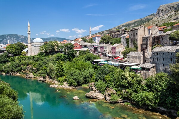Ottoman Heritage in Mostar Picture Board by Kevin Snelling