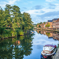 Buy canvas prints of Norwich Quayside river Wensum by Kevin Snelling
