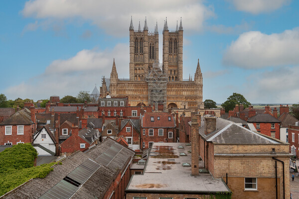 Majestic Lincoln Cathedral Picture Board by Kevin Snelling