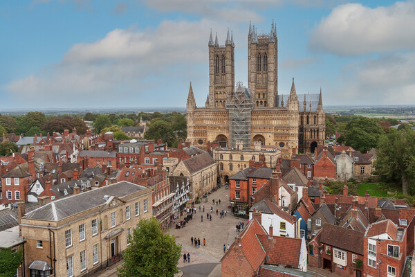Majestic Lincoln Cathedral Picture Board by Kevin Snelling
