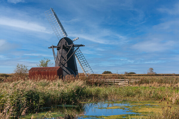 herringfleet windmill, Picture Board by Kevin Snelling