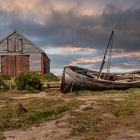 Buy canvas prints of thornham coal barn by Kevin Snelling