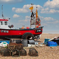 Buy canvas prints of Lonely Fishing Boat by Kevin Snelling