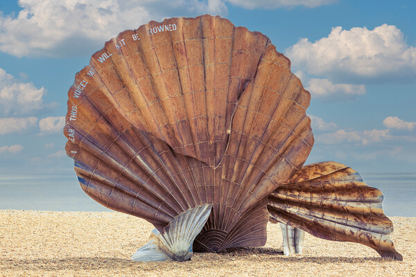 Aldeburgh Scallop Picture Board by Kevin Snelling