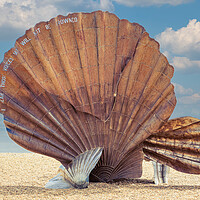 Buy canvas prints of Aldeburgh Scallop by Kevin Snelling