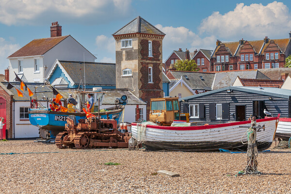Aldeburgh Beach Picture Board by Kevin Snelling