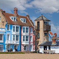 Buy canvas prints of Aldeburgh Seafront South Lookout by Kevin Snelling
