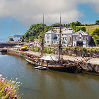 Buy canvas prints of charlestown harbour cornwall by Kevin Snelling