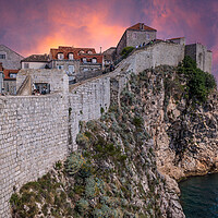 Buy canvas prints of The Ancient Walls of Dubrovnik by Kevin Snelling