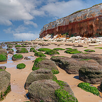 Buy canvas prints of Hunstanton Cliffs by Kevin Snelling